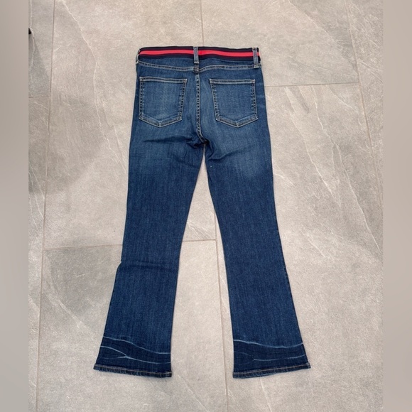 Stylish Blue Jeans with Red Stripe - Picture 3 of 10